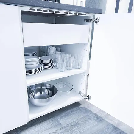 아파트 Alfa 2 Betten Wlan Kueche Bad 루드빅스부르크